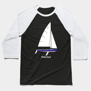 Flying Scot Sailboat Baseball T-Shirt